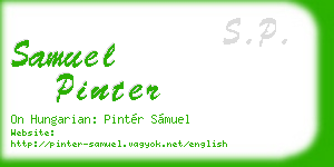 samuel pinter business card